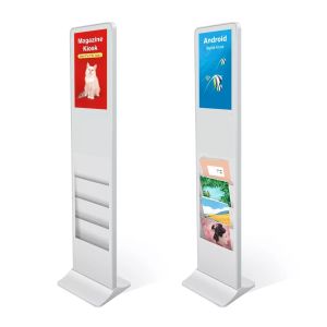 DMInteract 21.5" Floor Stand Alone Multi Touch Interactive Kiosk Display With Magazine Holder