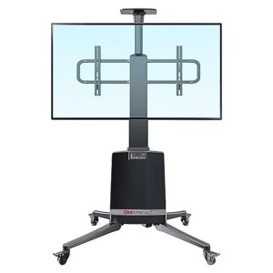 DMInteract DM-5585-ES Electric Height Adjustable Universal Aluminum Alloy Electric Lift Stand With Wheels (Supported Screen Size: 55 to 85 inches)