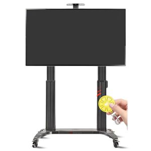 DMInteract DM-75110-ES Electric Height Adjustable Universal Aluminum Alloy & Cold Rolled Steel Electric Lift Stand With Wheels (Supported Screen Size: 75" to 110")